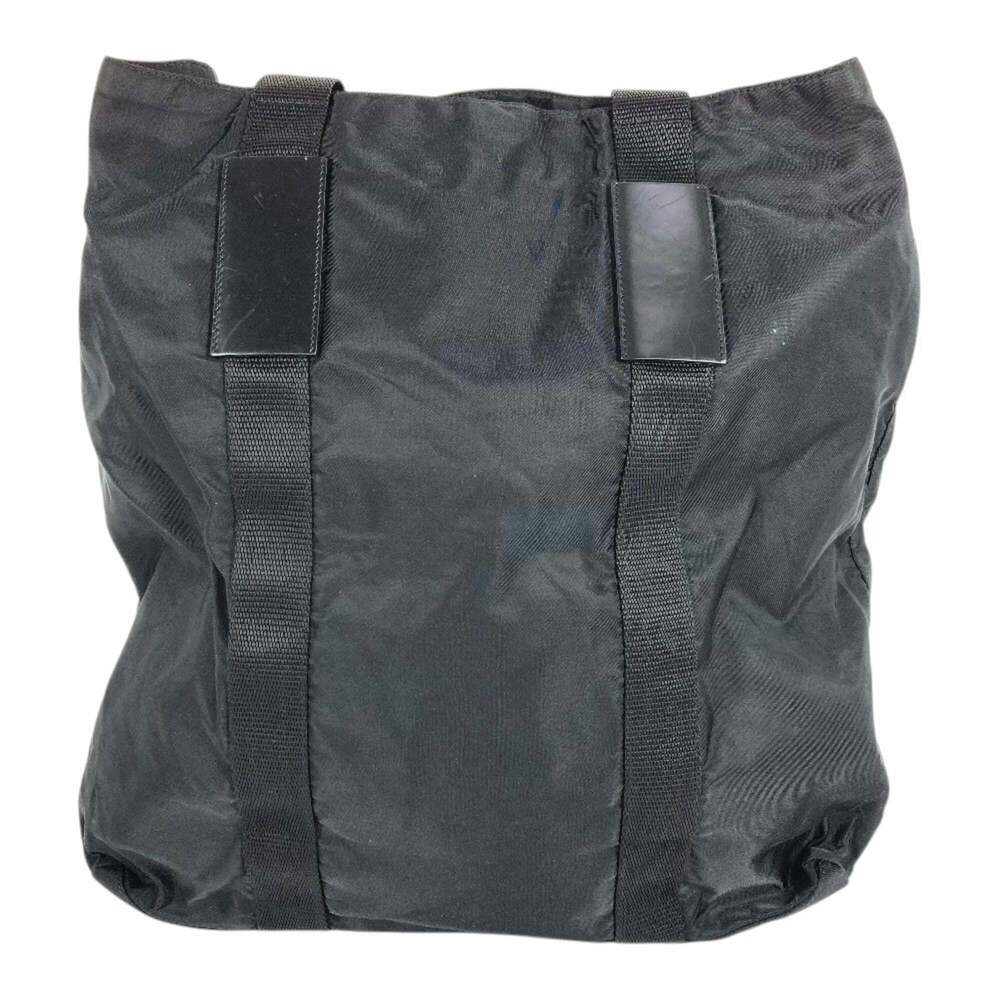 PRADA Triangle Logo Plate Bag Tote Shoulder Vertical Handbag Nylon Men's Wome... - Picture 2 of 15